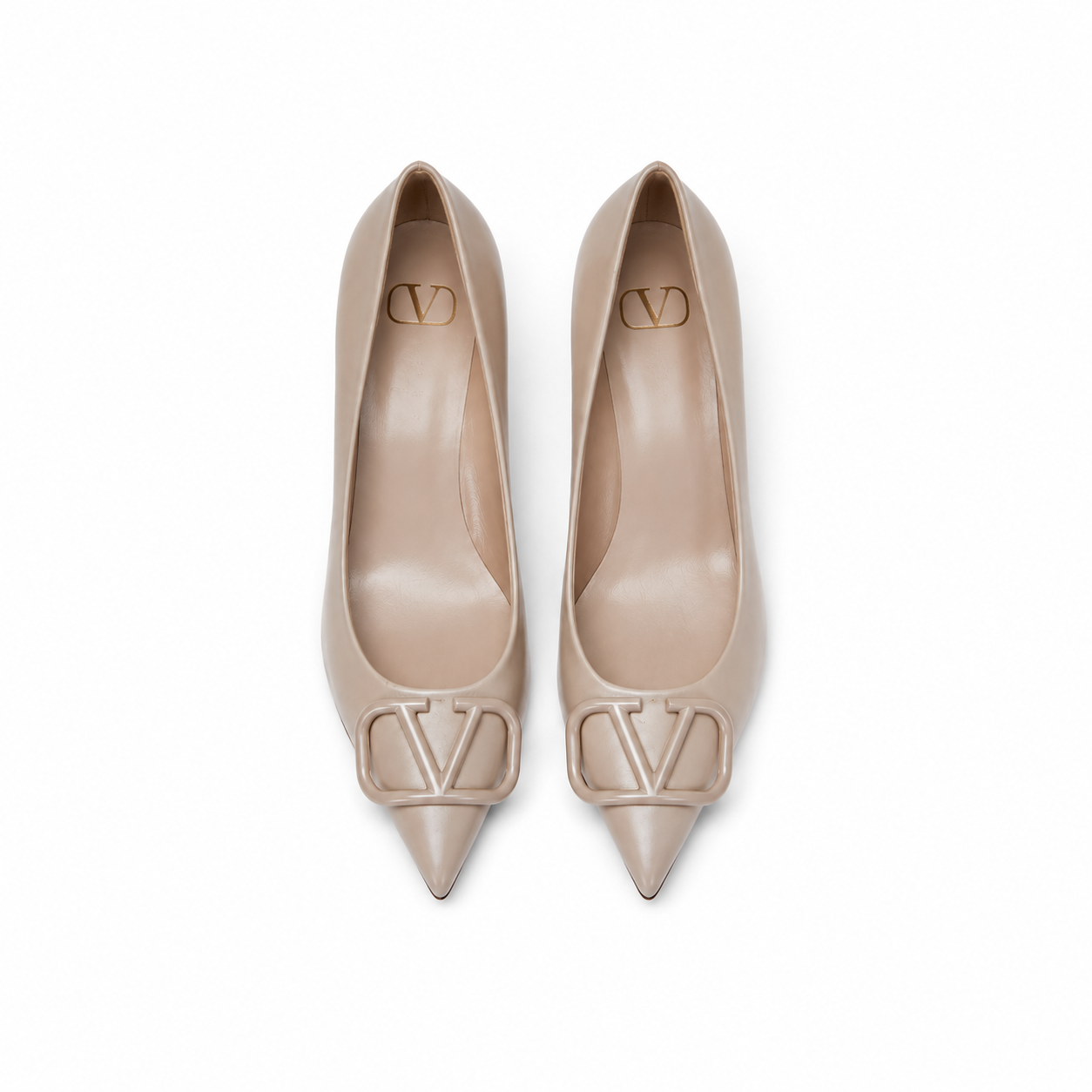 VLTN VLogo Leather Pumps